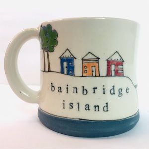 Downing Pottery Bainbridge Island Mug in Dark Blue